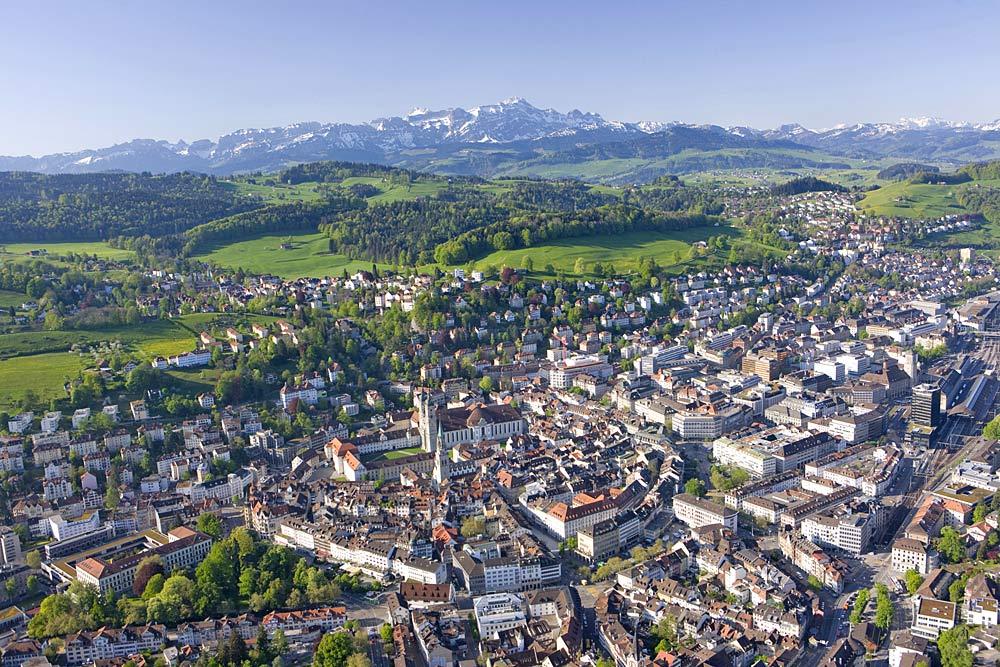 Luftaufnahme von St. Gallen /