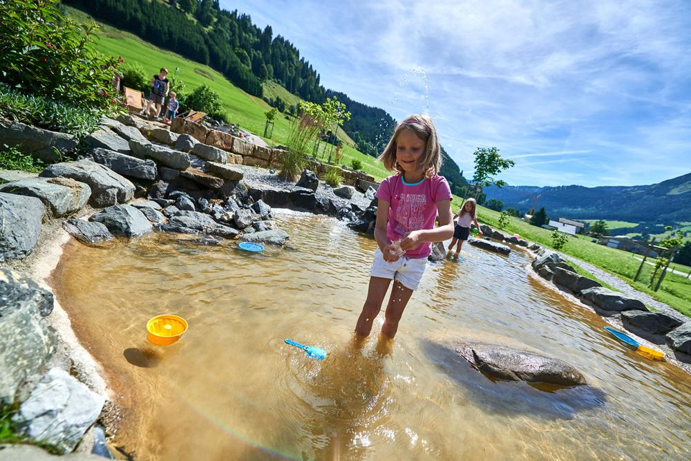 Wasserspielplatz im Tannheimer Tal