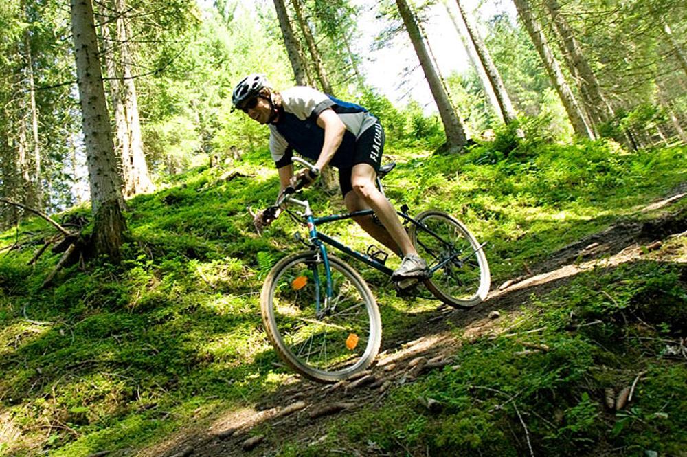 Mountainbiker in der Salzburger Sportwelt